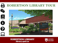 Library tour title slide